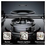 Empava 36 in. Gas Stove Cooktop in Stainless Steel with 5 Italy Sabaf Burners