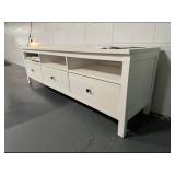 HEMNES TV Stand / Bench White Stain 183x47x57 cm (72x18 1/2x22 1/2 ")