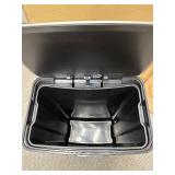 KOHLER 20940-BST 13 Gallon Kitchen Step Trash Can with Foot Pedal, Soft Close Lid, Black Stainless Steel - Minor Dent