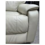 Barcalounger Columbia Leather Power Glider Recliner with Power Headrest