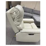 Barcalounger Columbia Leather Power Glider Recliner with Power Headrest