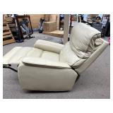 Barcalounger Columbia Leather Power Glider Recliner with Power Headrest