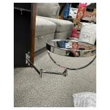 Huge Bathroom / Vanity Mirror with side pop out storage Unit & Folding Super Magnify Mirror