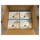 4 New Lutec Coastal Collection Nantucket 8" Wall Lanterns - Exterior Light Fixtures - White