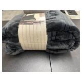 New Life Comfort Luxe Velvet Throw Blanket - Black - 60" x 70"