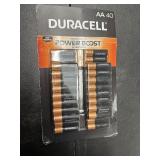 New 40 Pack of Duracell Power Boost AA Batteries