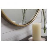 New Eternity 21 X 21 inch Brass Wall Mirror