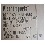 Pier 1 Imports Red Dazzle Decorative Mirror