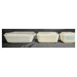 Vintage Glass and Ceramic Food Storage Containers Set