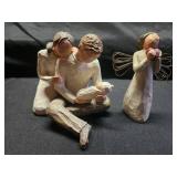 Set of Willow Tree Angel Figurines