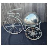 Vintage Decorative Garden Cart Stand with Garden Globe, Planter Holder, Stepping Stone and more!