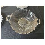 Collection of 4 Vintage Crystal Dishes and Decanter