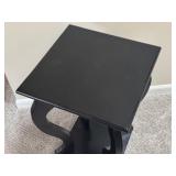 Modern Style Petite Black Painted Accent Table