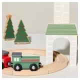 Hearth And Hand With Magnolia Toy Christmas Train Station Playset 19pc