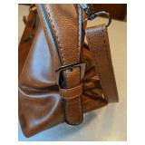 Black Genuine Leather Relativity Purse and Brown Purse *P