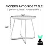 New Babion White Outdoor Side Table *B