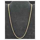 14K Gold 18" Rope Necklace