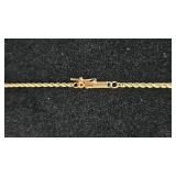 14K Gold 24" Rope Necklace