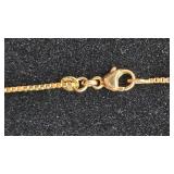 14K Gold 20" Box Chain Necklace