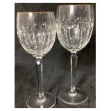 Waterford Grenville Gold Wine Glasses & Grenville Water Goblets-8 of each