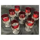 Ruby Crown by  Colony  Water Goblets - Set of 8