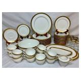 Mikasa Crown Jewel Gold Rim Dinnerware Set