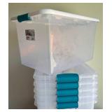 Mixed Totes - 71Qt, 66Qt and 64Qt Clear View Totes - 20 pcs