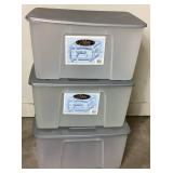 11 pc Assorted Sizes Storage Totes Bundle - 68 qt., 10 gal, 70 qt, 73qt,