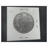 1900 Japanese Silver 50 Sen, XF/AU Condition, Tough to Find