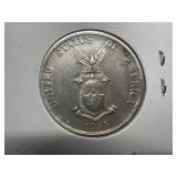 1944S Silver AU/MS Filipinas 50 Centavos, Very Beautiful Wartime Coin