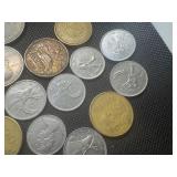 Thirty-Seven International Coins & Currency, (35) Coins and (2) $1 Canadian