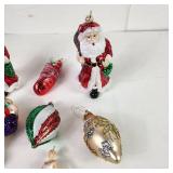 Lot Of Seven Beautiful Christmas Ornaments Great Condition