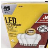 Lot Of 4 Packs 40W Light Bulbs LED Non-Dimmable Soft White New