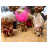 Large Lot of Vintage TROLL Dolls