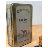 Collection of Vintage CAMEL Lighters etc