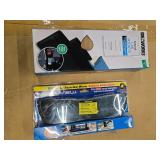 14" Wide Angle Rearview Mirror & Set of 2 Ideaworks Car Pockets ( New and in packs)