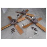 3) 52"  LARGE HUNTER FANS