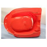 Used Red Sled with Safety Straps