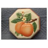 Collection of Vintage Fruit-Themed Kitchen Decor including Serving Pieces and Salt & Pepper Shakers