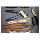 Tool Lot with Socket Set, Pliers, and Tool Belt