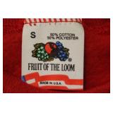 Fruit of the Loom Red Zip-Up Sweatshirt, Size Small