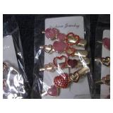 5- 4 pks Heart Hair Clips...