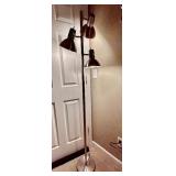 Three Light Adjustable Silver Light Tree / Floor Lamp