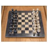 Marble and Onyx Chess Set