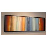 Large Framed Flow II Canvas Print by Max Hansen