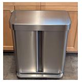 SimpleHuman One Step Dual Trash Bin