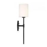 Destin One Light Wall Sconce in Matte Black by Savoy House