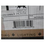 Destin One Light Wall Sconce in Matte Black by Savoy House