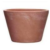 2 Planters-Southern Patio Vaso 10 in. x 10.87 in. Tall Terracotta Clay Pot, Vaso 9.8 in. x 6.7 in. Terracotta Clay Pot