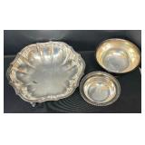 Vintage Silver Plated Platters, Covered Dish, Bowls, Vase and More!